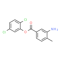 2,5-Dichlorophenyl 3-amino-4-methylbenzoate结构式