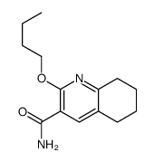 3-Quinolinecarboxamide, 5,6,7,8-tetrahydro-2-butoxy-结构式