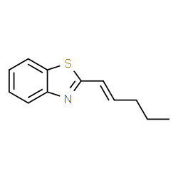 Benzothiazole, 2-(1E)-1-pentenyl- (9CI) Structure