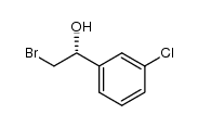 (R)-(-)-2-bromo-1-(3'-chlorophenyl) ethanol structure
