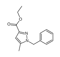 5-甲基-1-(苯基甲基)-1H-吡唑-3-羧酸乙酯结构式
