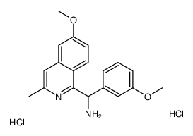 (6-methoxy-3-methylisoquinolin-1-yl)-(3-methoxyphenyl)methanamine,dihydrochloride Structure