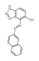4-(2-naphthalen-2-ylhydrazinyl)benzotriazol-5-one结构式