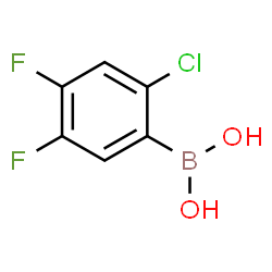 2-Chloro-4,5-difluorophenylboronic acid structure