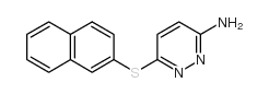 6-(2-萘硫代)-3-氨基哒嗪结构式