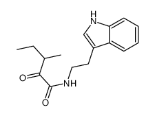 N-[2-(1H-indol-3-yl)ethyl]-3-methyl-2-oxopentanamide结构式