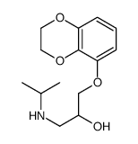 1-(2,3-dihydro-1,4-benzodioxin-5-yloxy)-3-(propan-2-ylamino)propan-2-ol结构式