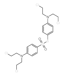 Benzenesulfonothioicacid, 4-[bis(2-chloroethyl)amino]-, S-[4-[bis(2-chloroethyl)amino]phenyl] ester Structure