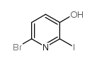 3-PYRIDINOL, 6-BROMO-2-IODO- structure