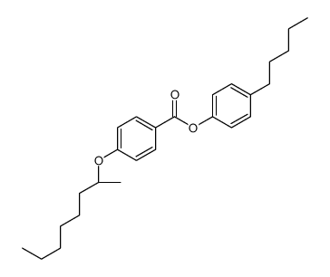 (4-pentylphenyl) 4-[(2R)-octan-2-yl]oxybenzoate结构式