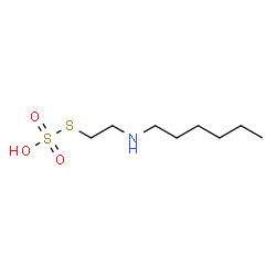 Thiosulfuric acid hydrogen S-[2-(hexylamino)ethyl] ester结构式