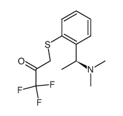 3-[2-((S)-1-Dimethylamino-ethyl)-phenylsulfanyl]-1,1,1-trifluoro-propan-2-one结构式