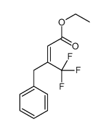 ethyl 3-benzyl-4,4,4-trifluorobut-2-enoate结构式