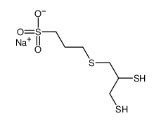 1-Propanesulfonic acid, 3-((2,3-dimercaptopropyl)thio)-, sodium salt结构式