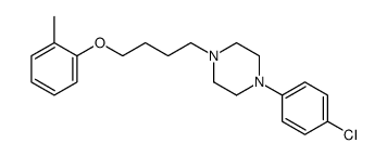 1-(4-chlorophenyl)-4-[4-(2-methylphenoxy)butyl]piperazine结构式