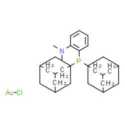 Chloro[di(1-adamantyl)-2-dimethylaminophenylphosphine]gold(I) Structure