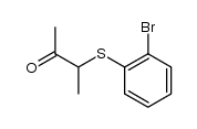 3-((2-bromophenyl)thio)butan-2-one结构式