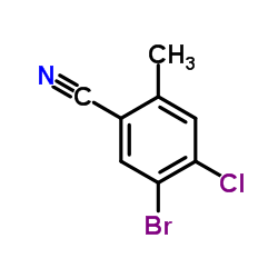 5-Bromo-4-chloro-2-methylbenzonitrile Structure