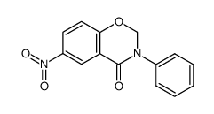 6-Nitro-3-phenyl-2H-1,3-benzoxazin-4(3H)-one结构式