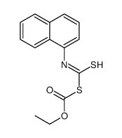 ethyl naphthalen-1-ylcarbamothioylsulfanylformate Structure