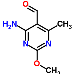 4-Amino-2-methoxy-6-methyl-5-pyrimidinecarbaldehyde结构式