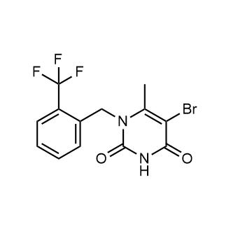 5-Bromo-6-methyl-1-{[2-(trifluoromethyl)phenyl]methyl}-1,2,3,4-tetrahydropyrimidine-2,4-dione picture