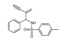 N-(2-cyano-1-phenylprop-2-enyl)-4-methylbenzenesulfonamide结构式