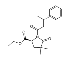 ethyl (S)-4,4-dimethyl-5-oxo-1-((S)-3-phenylbutanoyl)pyrrolidine-2-carboxylate结构式