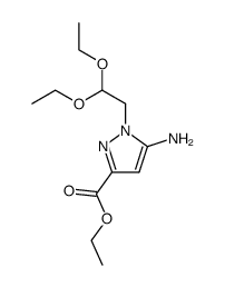 ethyl 1-(2,2-diethoxyethyl)-5-aminopyrazole-3-carboxylate Structure