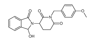3-(1-hydroxy-3-oxoisoindolin-2-yl)-1-(4-methoxybenzyl)piperidine-2,6-dione Structure