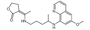 (3E)-3-[1-[4-[(6-methoxyquinolin-8-yl)amino]pentylamino]ethylidene]oxolan-2-one Structure