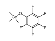 Trimethyl(pentafluorophenyloxy)germane Structure