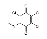 2,3,5-trichloro-6-(dimethylamino)cyclohexa-2,5-diene-1,4-dione结构式