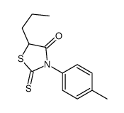 3-(4-methylphenyl)-5-propyl-2-sulfanylidene-1,3-thiazolidin-4-one结构式