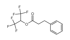 1,1,1,3,3,3-hexafluoropropan-2-yl 3-phenylpropanoate结构式