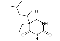 (S)-(-)-5-(1,3-dimethylbutyl)-5-ethylbarbituric acid Structure
