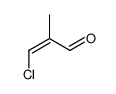 (E)-3-chloro-2-methylprop-2-enal Structure
