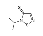 1,2,5-Thiadiazole-3(2H)-thione,2-(1-methylethyl)-(9CI) structure