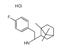 2-(4-fluorophenyl)ethyl-(4,7,7-trimethyl-3-bicyclo[2.2.1]heptanyl)azanium,chloride结构式