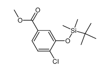 methyl 3-tert-butyldimethylsilyloxy-4-chlorobenzoate Structure