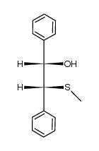 methyl 1,2-diphenyl-2-hydroxyethyl sulfide Structure