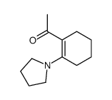 1-(2-pyrrolidin-1-ylcyclohexen-1-yl)ethanone Structure