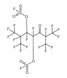 Perfluoro-4,5-bisfluorosulfonyloxy-2,6-dimethylheptane-3-one结构式