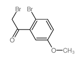 Ethanone,2-bromo-1-(2-bromo-5-methoxyphenyl)- Structure