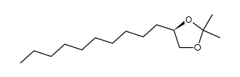 (R)-4-decyl-2,2-dimethyl-1,3-dioxolane结构式