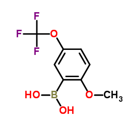 (2-ISOPROPOXY-5-(TRIFLUOROMETHOXY)PHENYL)BORONIC ACID structure