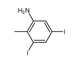 3.5-Dijodo-2-methylanilin Structure