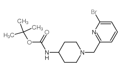 4-(TERT-BUTOXYCARBONYLAMINO)-1-[(6-BROMOPYRIDIN-2-YL)METHYL]PIPERIDINE picture