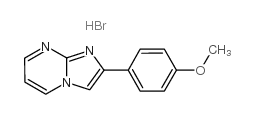 2-(4-甲氧基苯基)-咪唑并[1,2-a]嘧啶氢溴酸结构式