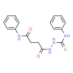 4-[2-(anilinocarbothioyl)hydrazino]-4-oxo-N-phenylbutanamide structure